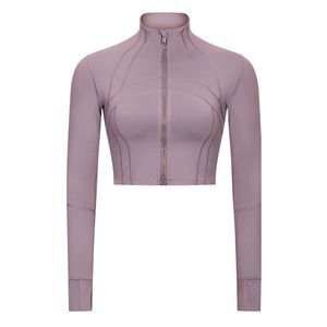 Womens Workout Crop SZ L Jacket Pullover Athletic Yoga Running Top Thumb Holes
